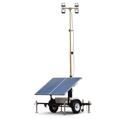 Towable LED Light Tower, Solar Powered